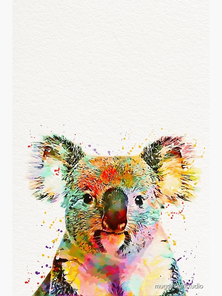 Poster bébés animaux mignons. Peintures imprimées sur toiles. Renard  écureuil hérisson girafe ours chouette