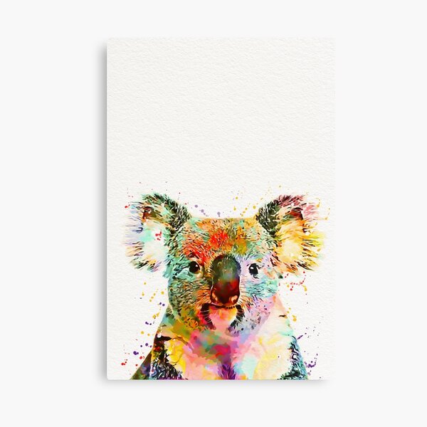 Baby Koala Art Canvas Print