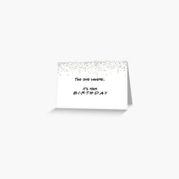 Friends birthday card Greeting Card