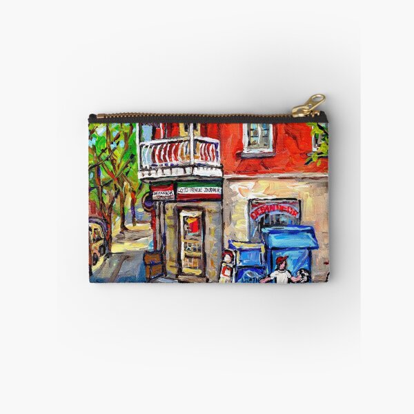 Item preview, PAINTINGS OF LITTLE ITALY MONTREAL DEPANNEUR WITH SOCCER designed and sold by Carole  Spandau.