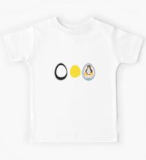LINUX TUX PENGUIN 3 EGGS Kids Tee
