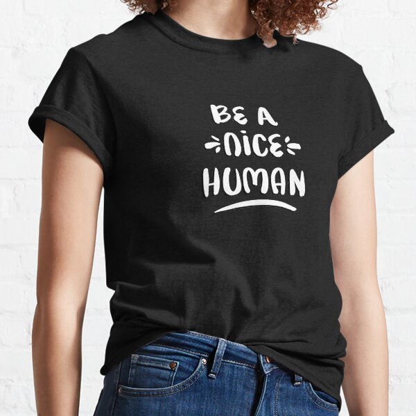 Item preview, Be a Nice Human – White Type on Black Palette designed and sold by Cat Coquillette.