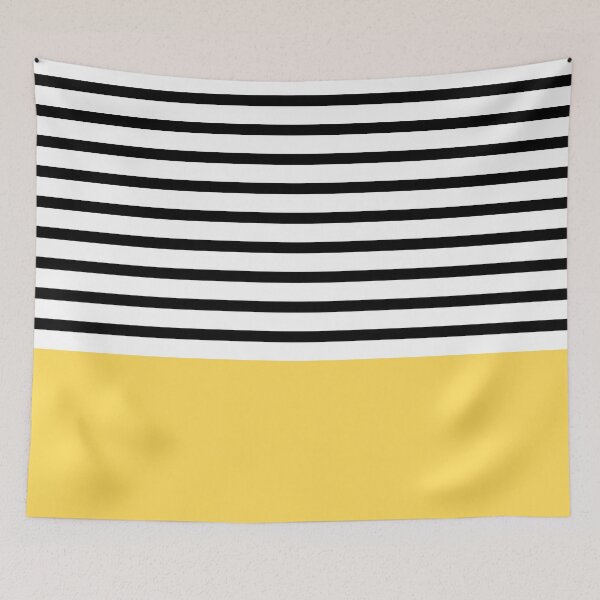 Item preview, Black Stripes Above Mustard Yellow designed and sold by rewstudio.