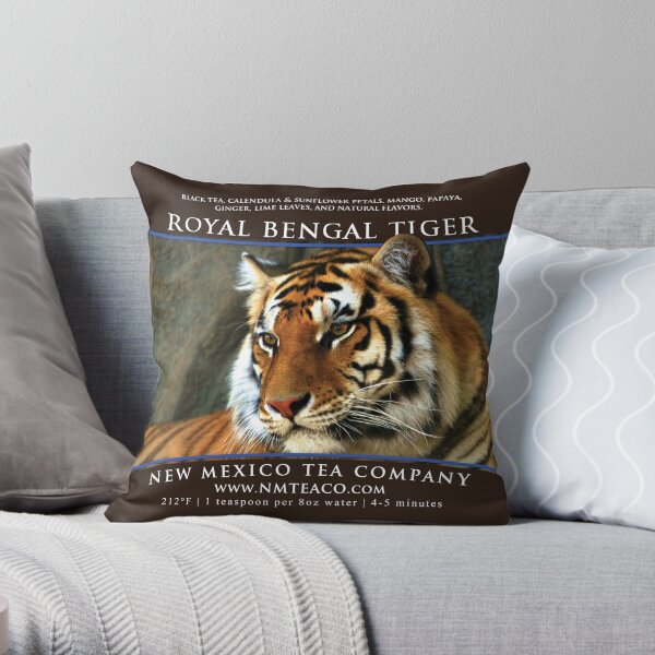 Royal Bengal Tiger Throw Pillow