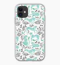 Gepard-Sammlung - Mint & Black Palette iPhone-Hülle & Cover