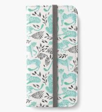 Cheetah Collection – Mint & Black Palette iPhone Wallet/Case/Skin