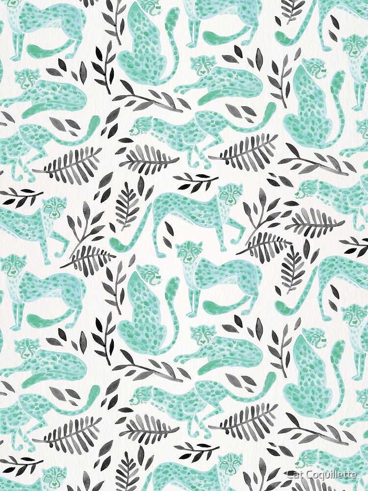 Cheetah Collection – Mint & Black Palette by catcoq