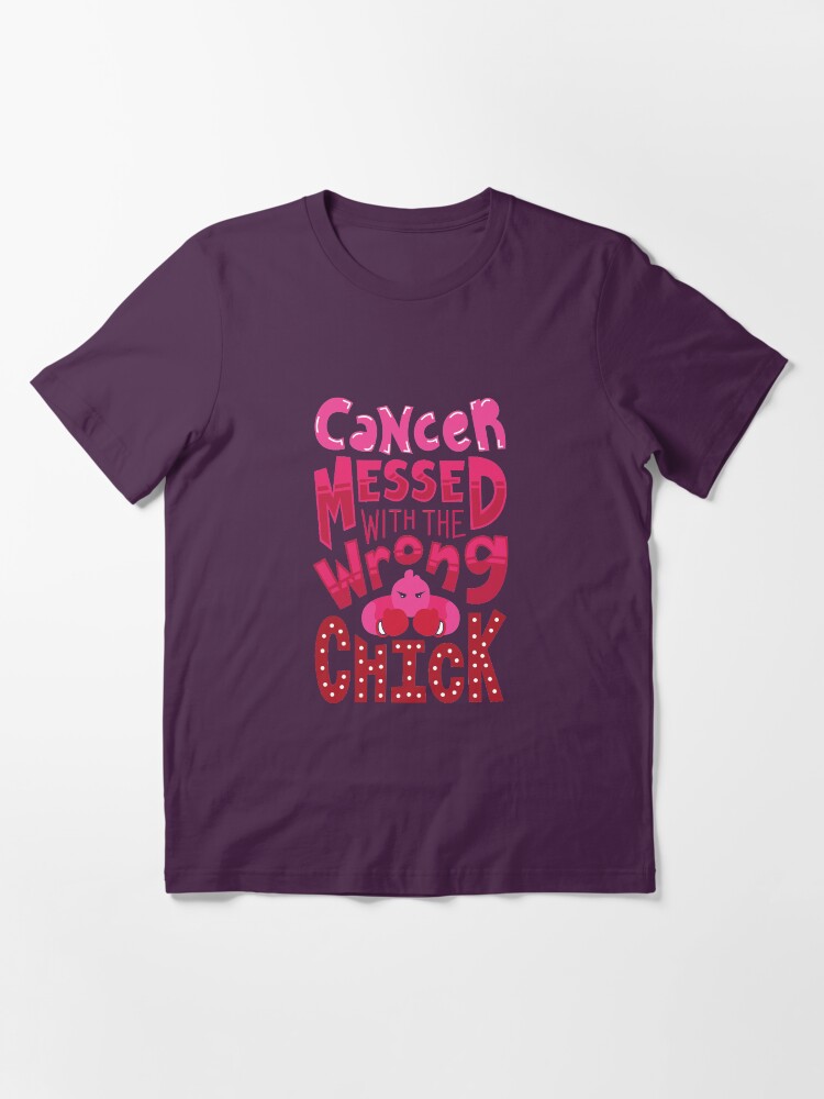 Alternative Ansicht von Cancer Messed With The Wrong Chick - Cancer Fighting Gift Essential T-Shirt