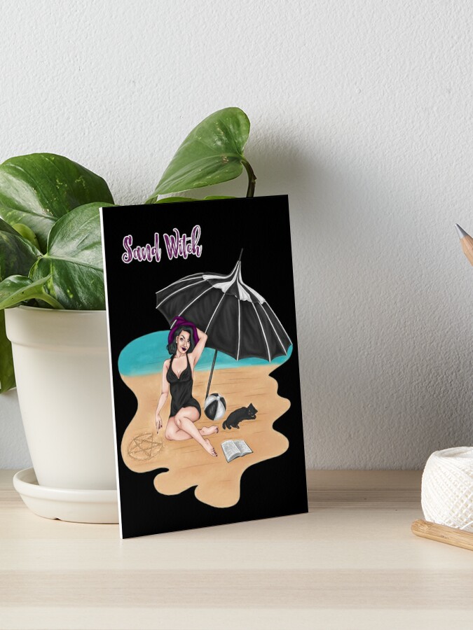 Sand Witch Poster Witchcraft Pun Wall Art Summer Witch Sea Witch