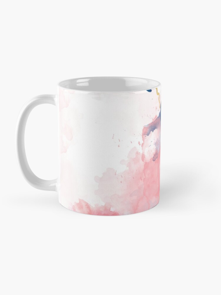 Alternative Ansicht von Kintsugi Pastel Marble Abstract #kintsugi #gold #japan #marble #pink #blue #home #decor #kirovair #watercolor #pastel Tasse