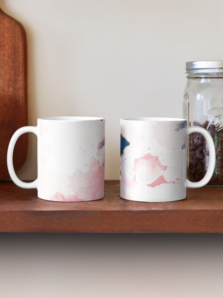 Alternative Ansicht von Kintsugi Pastel Marble Abstract #kintsugi #gold #japan #marble #pink #blue #home #decor #kirovair #watercolor #pastel Tasse