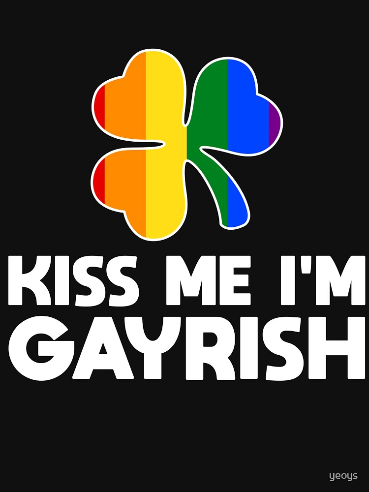 Thumbnail 7 von 7, Essential T-Shirt, Kiss Me I'm Gayrish LGBT Shamrock - LGBT Pride Month Gift designt und verkauft von yeoys.