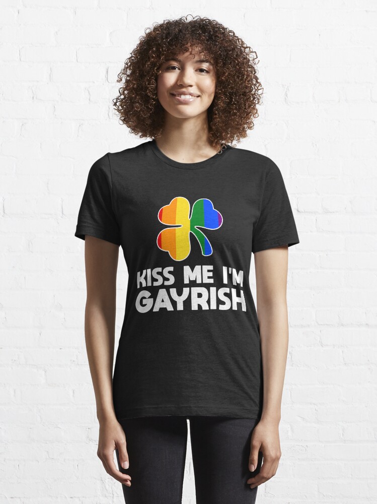 Alternative Ansicht von Kiss Me I'm Gayrish LGBT Shamrock - LGBT Pride Month Gift Essential T-Shirt