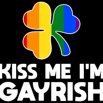 Vorschaubild zum Design Kiss Me I'm Gayrish LGBT Shamrock - LGBT Pride Month Gift von yeoys