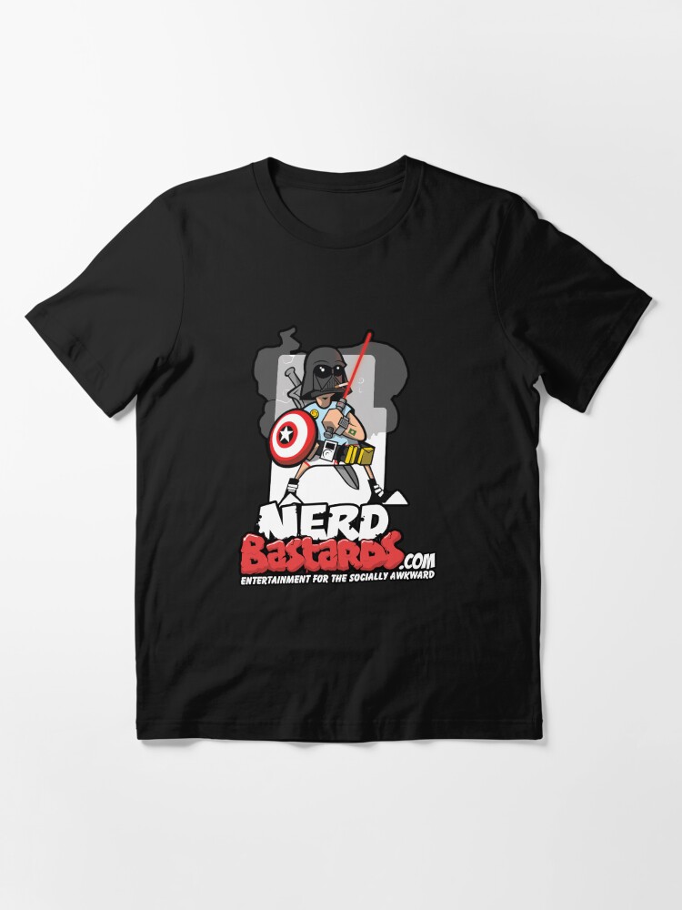Alternate view of THE Nerd Bastard... Essential T-Shirt
