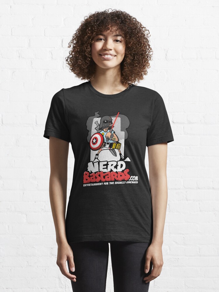 Alternate view of THE Nerd Bastard... Essential T-Shirt