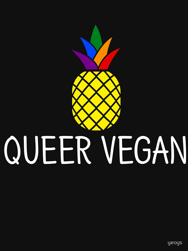 Thumbnail 7 von 7, Essential T-Shirt, Queer Vegan - LGBT Pride Month Gift designt und verkauft von yeoys.