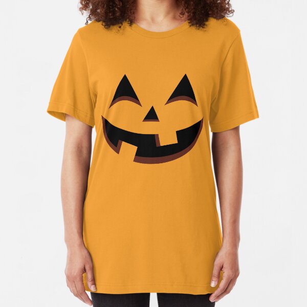 Jack-o'-lantern - Happy Pumpkin Slim Fit T-Shirt