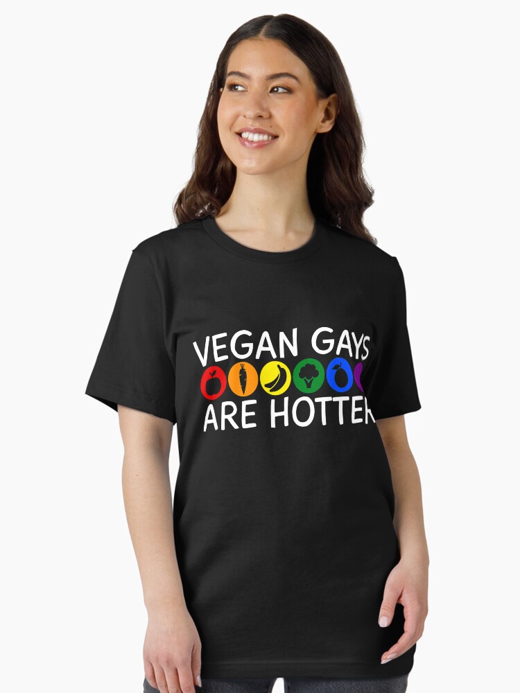 Thumbnail 2 von 7, Essential T-Shirt, Vegan Gays Are Hotter - LGBT Pride Month Gift designt und verkauft von yeoys.