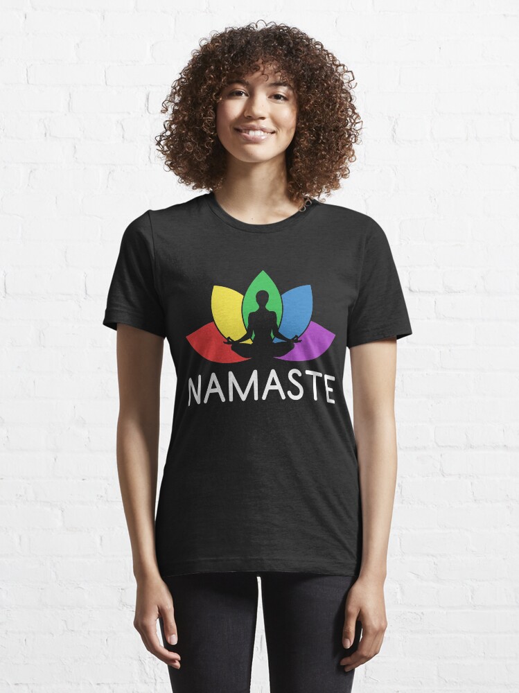 Alternative Ansicht von Namaste Lotus Plant - LGBT Pride Month Gift Essential T-Shirt