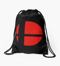 Super Smash Bros Icon Drawstring Bag