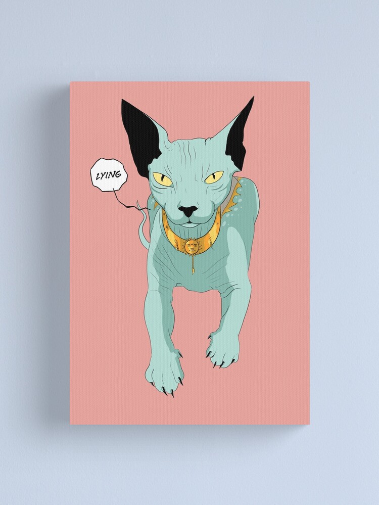 Alternate view of Lying Cat Canvas Print
