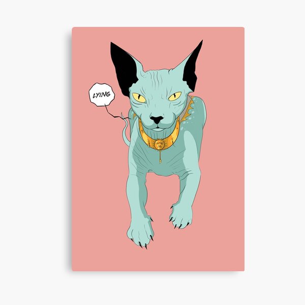 Lying Cat Canvas Print