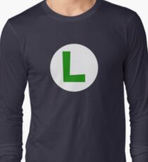 Super Mario Luigi Icon Long Sleeve T-Shirt