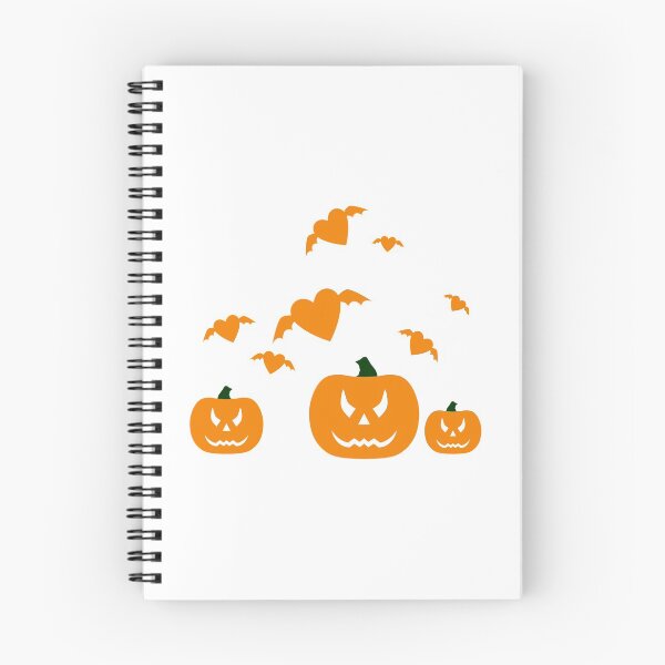 Item preview, Halloween pumpkin hearts bats scary designed and sold by Helen-Storm.