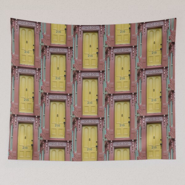 Item preview, Antique Door of Yellow and Rust designed and sold by 2CrabbySisters.