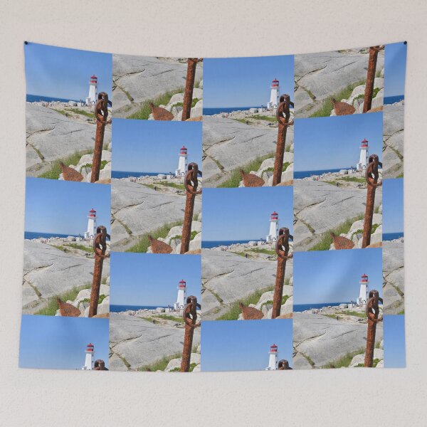 Item preview, Peggy's Cove Lighthouse with Anchor designed and sold by 2CrabbySisters.