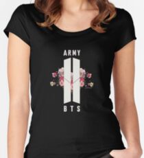 BTS&ARMY: Beyond The Scene (No Background) Women's Fitted Scoop T-Shirt