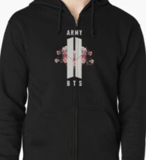 BTS&ARMY: Beyond The Scene (No Background) Zipped Hoodie