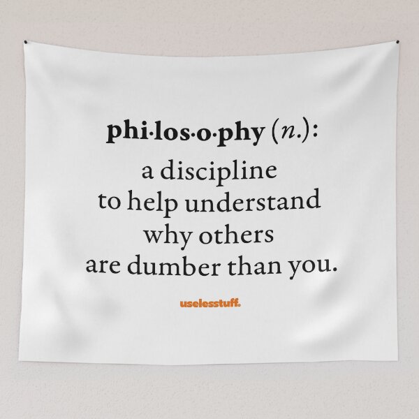 Item preview, 16263-02-BLT - Diccionario Uselesstuff® - Filosofía - Disciplina (Negro) designed and sold by Uselesstuff.