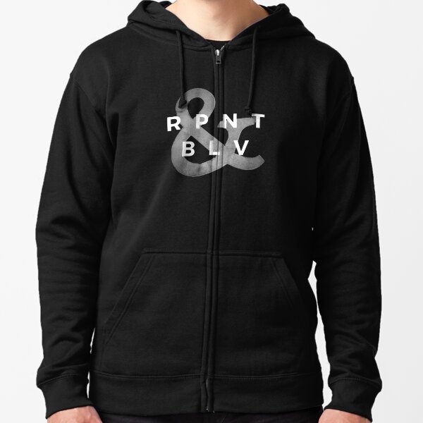 RPNT & BLV Repent and Believe Shirt Ampersand Christian Graphic Evangelism | Spurgeon Gear Zipped Hoodie