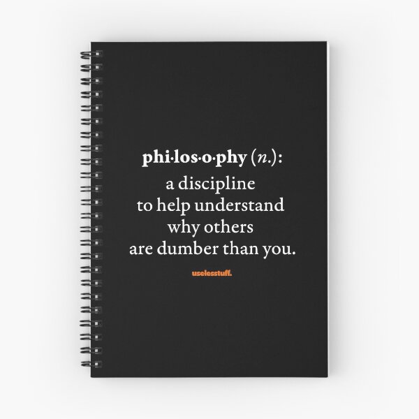 Item preview, 16263-02-BDK - Diccionario Uselesstuff® - Filosofía - Disciplina (Blanco) designed and sold by Uselesstuff.