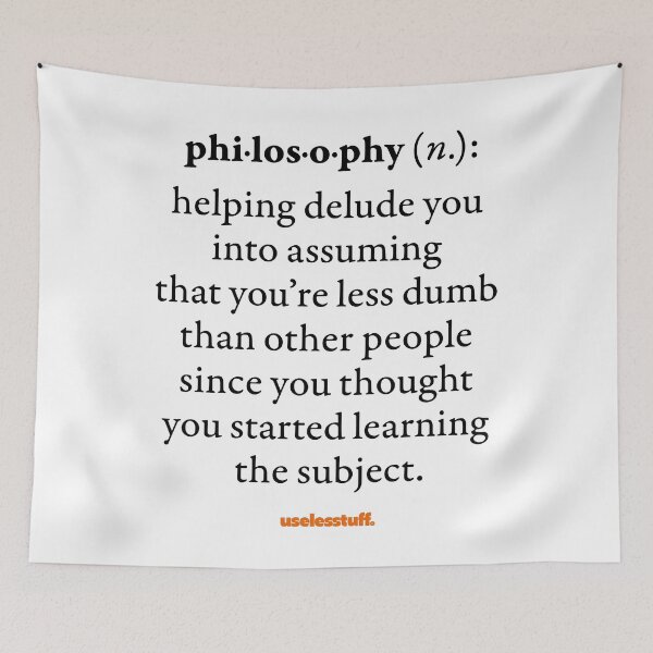 Item preview, 16263-03-BLT - Diccionario Uselesstuff® - Filosofía - Delirio (Negro) designed and sold by Uselesstuff.