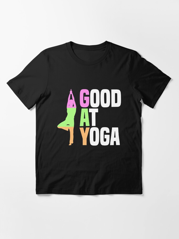 Thumbnail 3 von 7, Essential T-Shirt, Good At Yoga Vriksasana Tree Pose - LGBT Pride Month Gift designt und verkauft von yeoys.