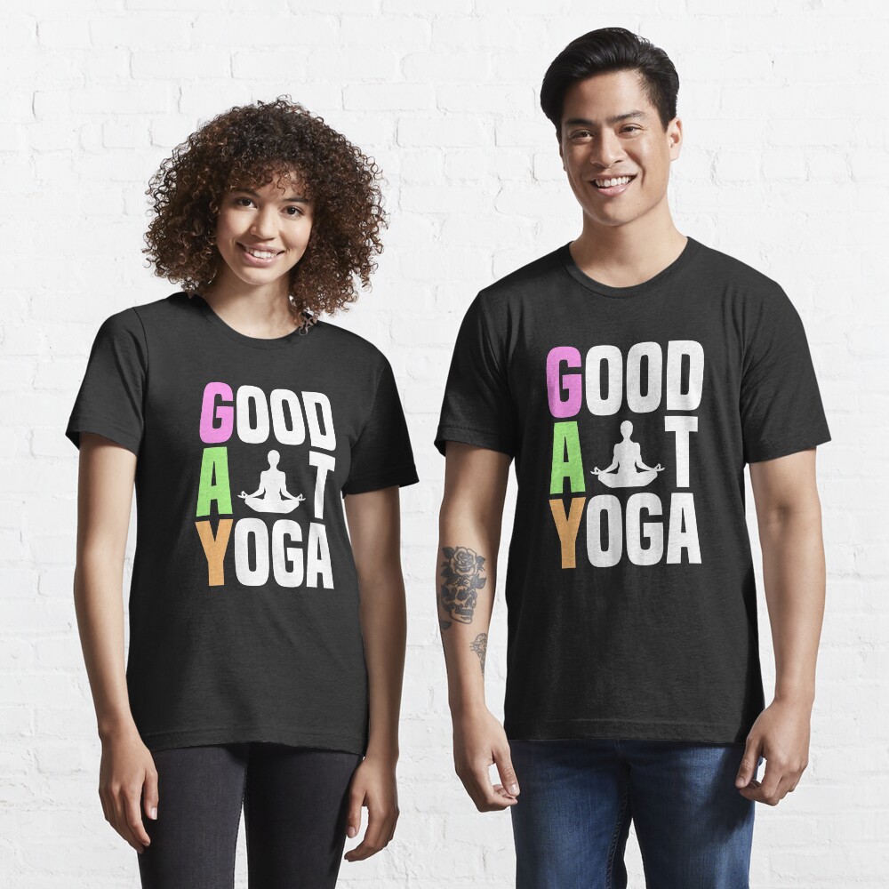 Good At Yoga Padmasana Lotus Pose - LGBT Pride Month Gift Essential T-Shirt