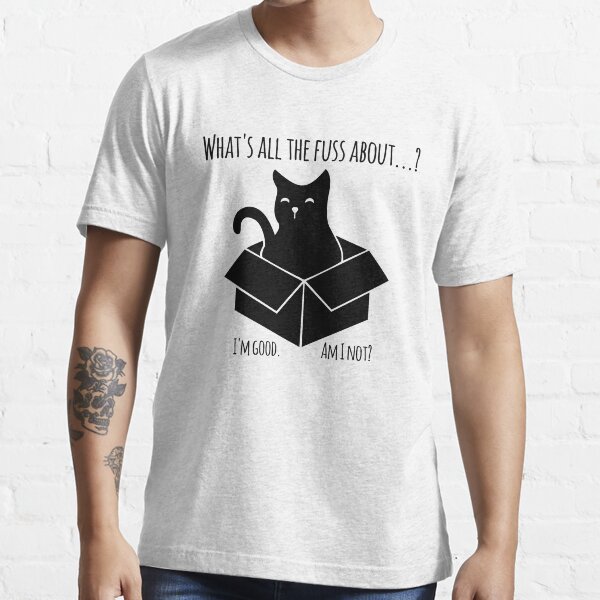 Schroedinger Katze - Experiment mit der Box schwarz Essential T-Shirt