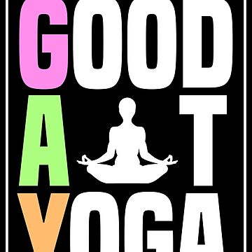 Vorschaubild zum Design I'm Good At Yoga Padmasana Lotus Pose - LGBT Pride Month Gift von yeoys