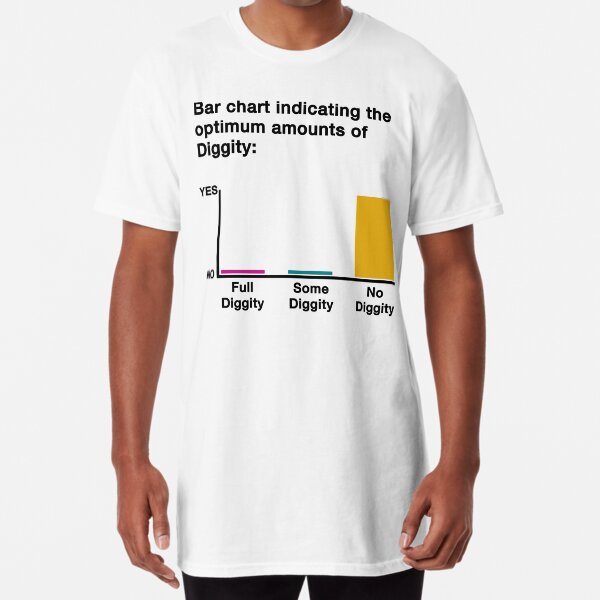 Diggity Bar Chart Tee - Crafty Graph Tee Long T-Shirt