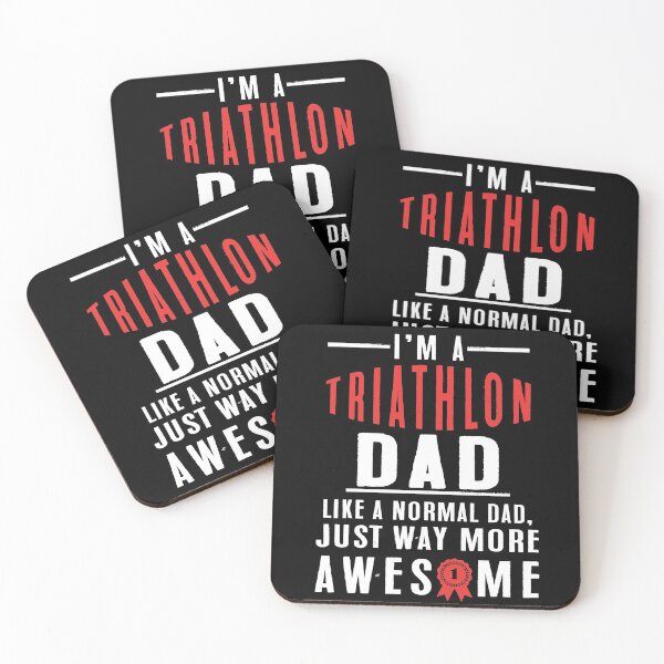 Artikelvorschau, Triathlon-T-Shirt – Ich bin ein Triathlon-Vater – Schwimmen, Radfahren, Laufen entworfen und verkauft von SmartStyle.