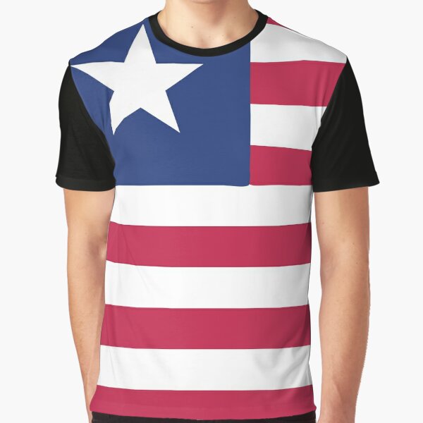 quot Liberia flag emblem quot T shirt by textures store Redbubble