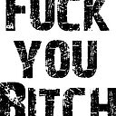 Fuck You Bitch Sticker By Askanda Redbubble