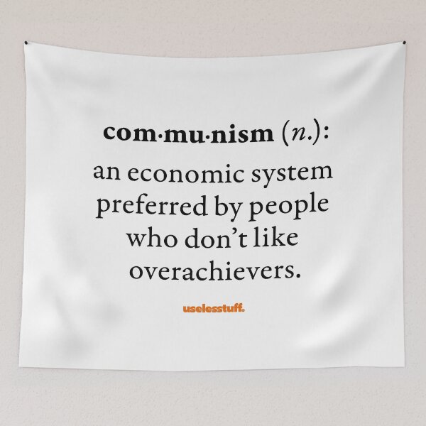 Item preview, 16265-01-BLT – Uselesstuff® Dictionary – Communism – System (Black) designed and sold by Uselesstuff.