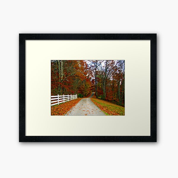 "*COUNTRY ROAD*" Framed Art Print by van049 Redbubble