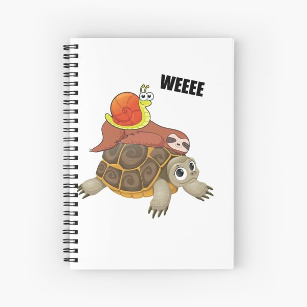 Cute Turtle Sloth Spiral Notebooks Redbubble - team slothturtle fan club roblox