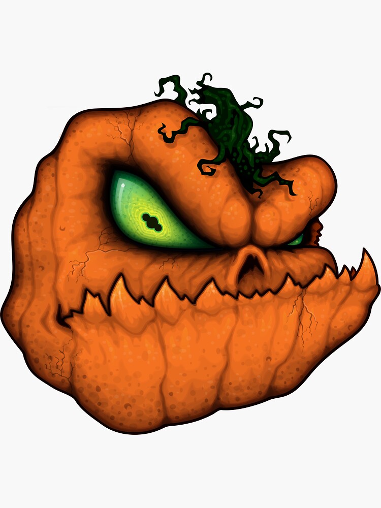 "Punkin Head" Sticker for Sale by fizzgig Redbubble