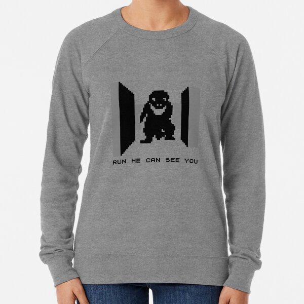 3D Monster Maze for ZX81 Lightweight Sweatshirt